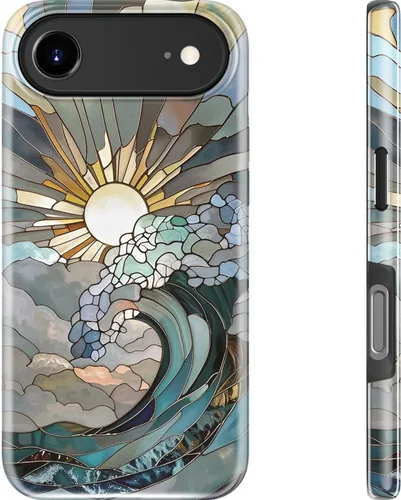 Miniatura 156 de Goodon para iPhone 17 Pro, Funda Estética de Gato Negro y Niña Naranja, Compatible con Magsafe, Funda Protectora Retro Única y Moderna de Silicona