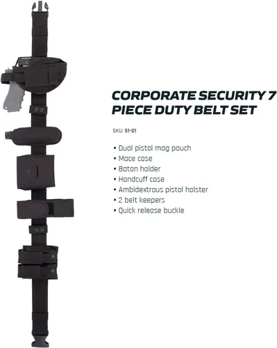 Miniatura 3 de Fox Outdoor SEGURIDAD CORPORATIVA JUEGO DE CORREAS DE 7 PIEZAS