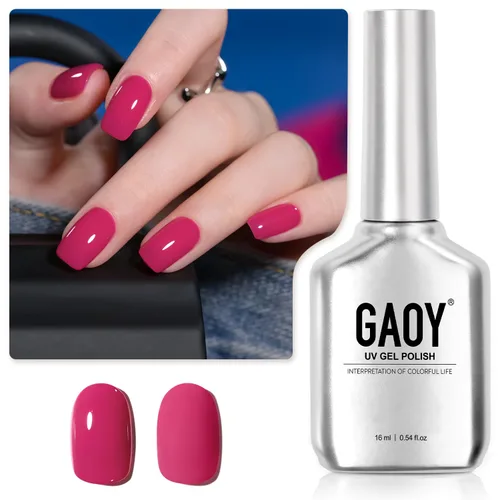 Miniatura 15 de GAOY Esmalte de uñas en gel pastel, 16ml (0.54 onzas líquidas) Rosa, esmalte de gel que se quita remojando y se cura con luz UV para primavera