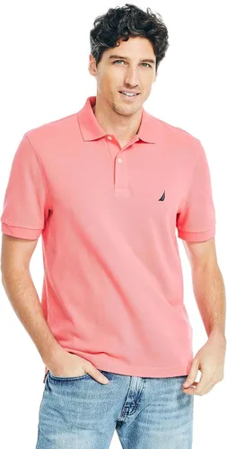 Miniatura 154 de Nautica playera polo clásica de mangas cortas, color sólido, para hombre