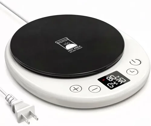 Calentador básico de masa madre - Precisión profesional de 1 ° F, temporizador de apagado automático 24 horas, inicio retardado, superficie de 4.9