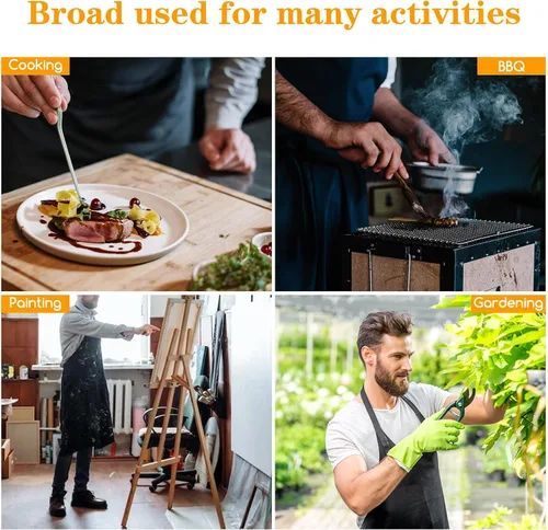 Miniatura 6 de Delantal con logotipo personalizado con foto, delantal de cocina personalizado para cocinero, delantal impermeable de cocina con texto