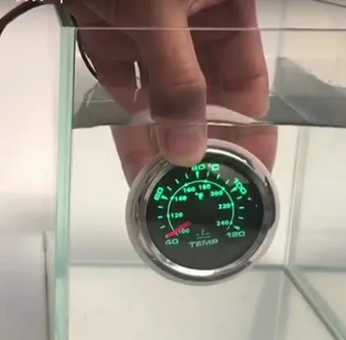 Miniatura 3 de Medidor digital universal de nivel de combustible de 2.047 in, 0-190 ohmios, 240-33 ohm, 240-30 ohm, 0-180 ohm, 10-180 ohmios de rango completo