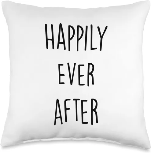 SpreadPassion Happily Ever After - Almohada (16 x 16 pulgadas), multicolor