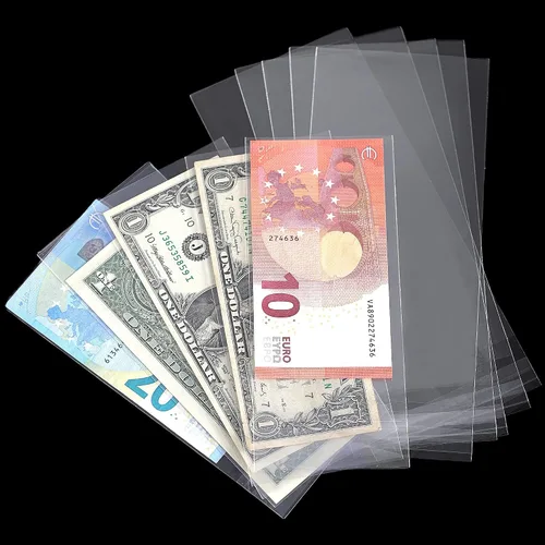 Miniatura 6 de Uncle Paul Soporte de dinero de papel transparente 18.5x9CM/7.2x3.5IN - Fundas para moneda Funda de dinero Material PP