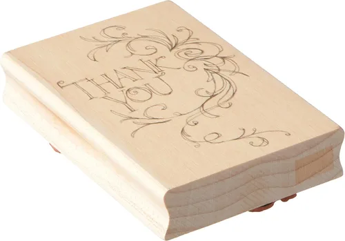 Miniatura 3 de Inkadinkado Sello de madera para anillo de boda para tarjetas de boda, 1.5 pulgadas de ancho x 2.8 pulgadas de largo Dos anillos