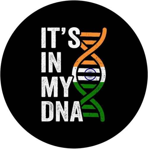 Miniatura 3 de It's In My DNA Proud Indian Roots Pride India Flag PopSockets intercambiables PopGrip