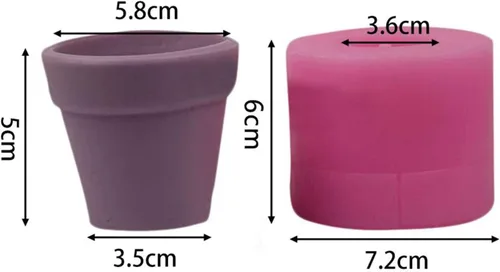 Miniatura 2 de Moldes de silicona para macetas, resina epoxi, moldes de arcilla de hormigón, maceta suculenta, jarrón de yeso, moldes de cemento, moldes