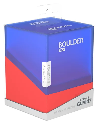 Miniatura 7 de Ultimate Guard Boulder Synergy 100+, funda para 100 tarjetas TCG de doble manga, color azul/rojo, almacenamiento seguro y duradero