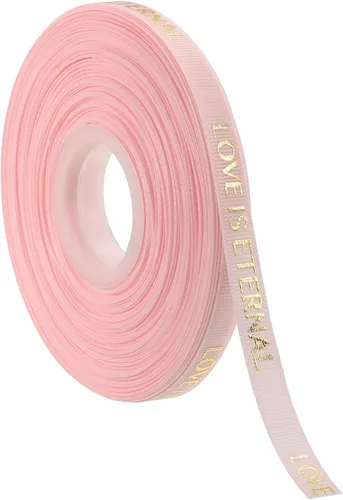 Miniatura 26 de MECCANIXITY Cinta de satén de 1 pulgada de ancho y 50 yardas de San Valentín, personalizadas, color negro, para envolver regalos, ramo de tartas