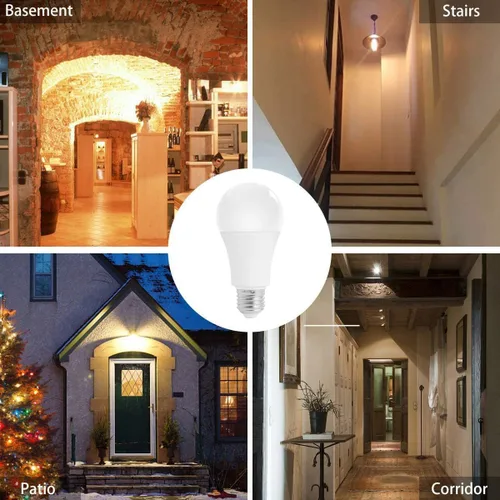 Miniatura 2 de Bombillas con sensor de movimiento de radar, A19 de 12 W (equivalente a 75 vatios), luz diurna E27 para interiores, luces con detector de movimiento