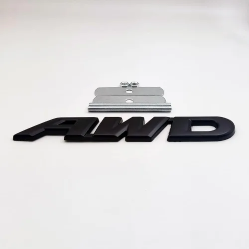 Miniatura 3 de Emblema de metal 3D de la parrilla delantera del coche con logotipo de AWD de tracción en las cuatro ruedas, 4 x 4, repuesto deportivo todoterreno