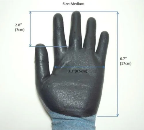 Miniatura 5 de 3M KOR - Guantes de trabajo recubiertos de espuma de nitrilo para mujer, guantes de nailon de seguridad, transpirables, agarre fino, lavables a