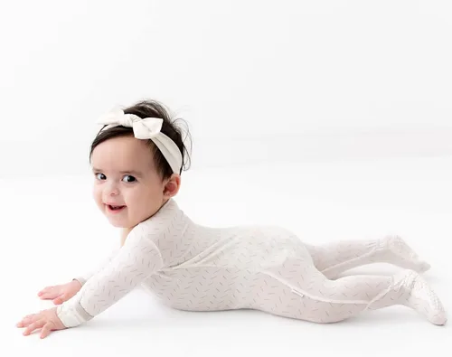 Miniatura 4 de Bamboo Little Pijama suave de bambú para bebés, cierre de cremallera, 0-24 meses