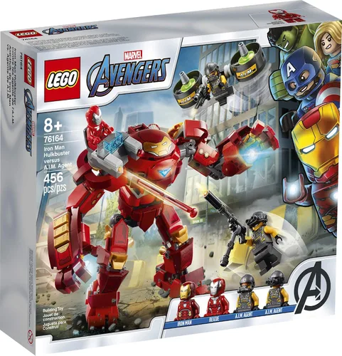 Miniatura 4 de LEGO Marvel Avengers Iron Man Hulkbuster Versus A.I.M. Agent 76164, genial, interactivo, juego de los Vengadores de construcción de ladrillos