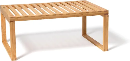 Lipper International Estante de bambú para armario de cocina para organizar una despensa, encimera o baño, 15 5/8 x 10 x 6 1/4 pulgadas