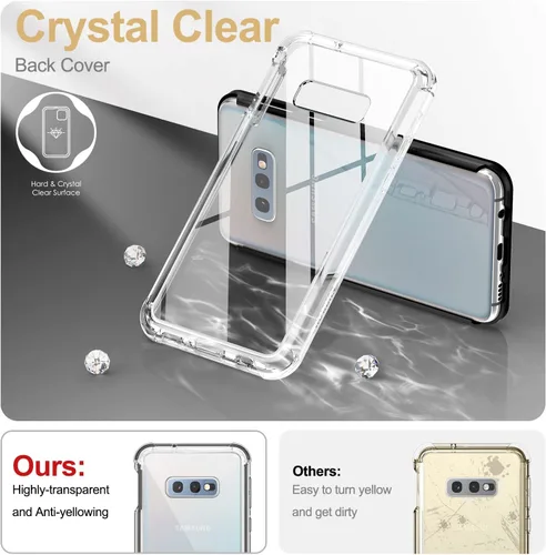 Miniatura 3 de SURITCH Funda transparente para Samsung Galaxy S10E (solamente) de 5.8 pulgadas, [protector de pantalla integrado] protección de cuerpo completo a