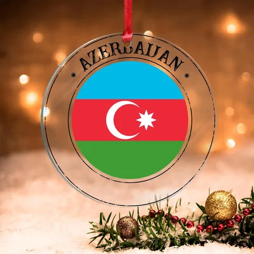 Miniatura 13 de Adorno de árbol de Navidad de Bahamas, bandera de las Bahamas, adornos acrílicos para decoraciones de Navidad, bandera nacional, recuerdo del país