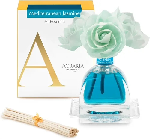Miniatura 50 de AGRARIA Set de Difusor de Aroma de Flores y Varillas AirEssence, Juego de Fragancia Botánica de Flores Sola Hecho a Mano, Juego de Difusor de Aceite