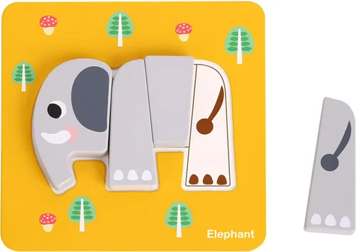 Miniatura 5 de Exclusivo juego de rompecabezas de Learning Curve My First Animals de Amazon para niños, multicolor