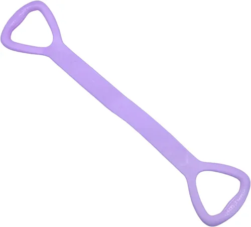Miniatura 8 de Figura 8 Banda de resistencia con asas para entrenamiento en casa, banda elástica verde de 25 libras para entrenamiento de brazos, espalda, hombros