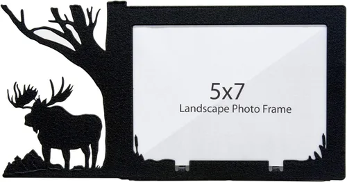 Miniatura 15 de Innovative Fabricators, Inc. Marco de fotos Wildlife, fabricado en Estados Unidos, osos y pinos, paisaje de 3.5 x 5 pulgadas