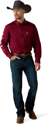Miniatura 94 de Ariat Camisa de sarga con logotipo del equipo para hombre