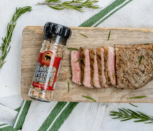 Miniatura 5 de African Dream Foods - Sal picante de pimienta fantasma Sal de chile totalmente natural Fabricado con pimientos fantasma africanos 3.5 onzas