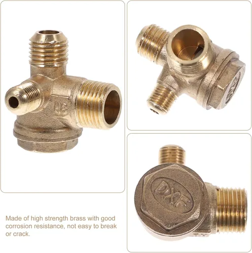 Miniatura 2 de Uonlytech Compresor de aire Válvula de retención Tanque Kit de válvula de retención Accesorio para compresor de aire Piezas de compresor de aire