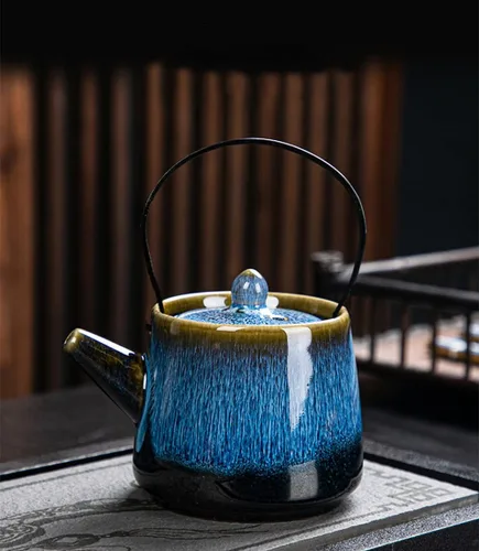 Miniatura 2 de Juego de té chino/japonés, juegos de té para mujeres/adultos, juego de té gongfu/porcelana, bandeja de té y filtro incluidos, adecuado para picnic