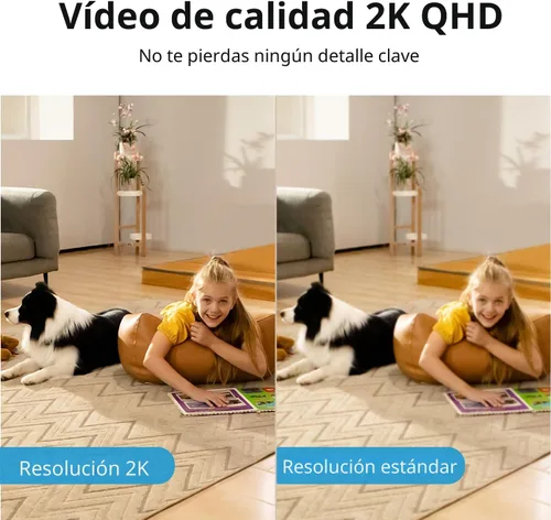 Miniatura 3 de aosu Cámara de seguridad 2K para interiores, monitor de bebé, cámara para mascotas de 360 grados para seguridad en el hogar con enrutador Wi-Fi