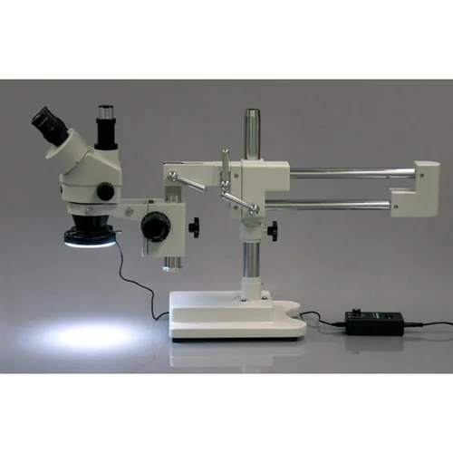 Miniatura 6 de AmScope Luz de anillo de microscopio LED-64-ZK con adaptador, blanco