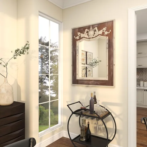 Miniatura 7 de Deco 79 - Espejo de pared de fibra de vidrio