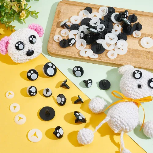 Miniatura 3 de PH PandaHall Ojos grandes de seguridad, 40 juegos de ojos de ganchillo, ojos amigurumi, ojos de animales de peluche, ojos kawaii, ojos artesanales