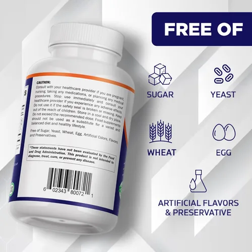 Miniatura 5 de Vitamatic Aceite de semilla de calabaza 2000mg – 180 cápsulas blandas (paquete de 2-360 unidades)
