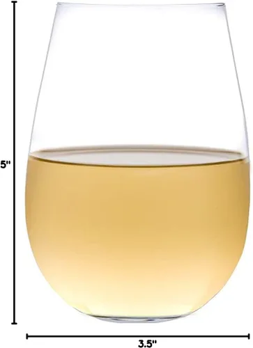 Miniatura 8 de Votado Mejor Copa Sin Tallo 2017 por el New York Times, Elegantes, Delgadas, Copas de Vino Sin Tallo de Cristal 100% Libre de Plomo Fabricadas