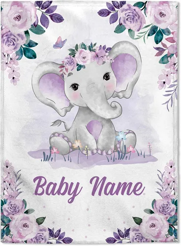 Miniatura 21 de FLOCHIL Manta de bebé personalizada para niñas, manta de bebé personalizada con nombre, manta de bebé de conejo personalizada, regalo para baby