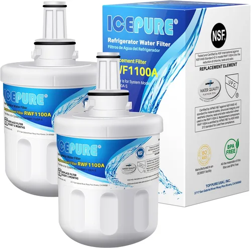 Miniatura 10 de ICEPURE Filtro de agua alcalino DA29-00003G de repuesto para refrigerador Samsung DA29-00003A, DA29-00003B, Aqua-Pure Plus, HAFCU1, FMS-1 WSS-1