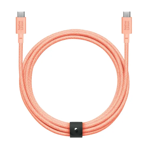 Miniatura 10 de Native Union Cable de correa XL de 100 W – Cable de carga USB-C a USB-C ultra fuerte de 10 pies para iPhone 17/17 Pro/17e, iPhone Air, MacBook Cosmos