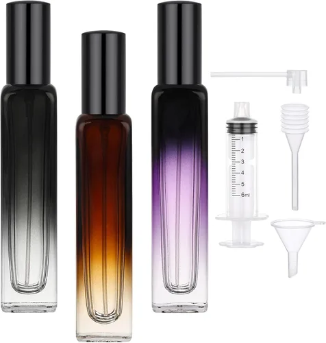 Miniatura 17 de Segbeauty Botella de perfume de viaje de 0.5 onzas líquidas, recargable, 2 atomizadores de perfume vacíos, dispensador de colonia portátil de 0.5