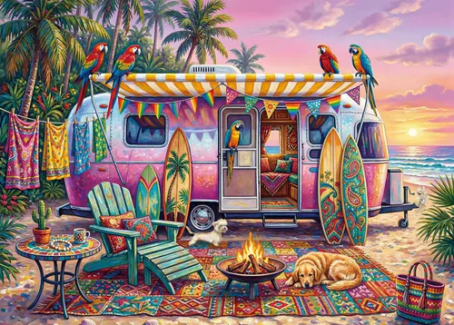 Miniatura 10 de HUADADA 500 Piece Puzzles for Adults - Cabin by the Lake - Jigsaw Puzzles for Adults 500 Piece Educational Games Premium Rustic Scenery Puzzle for