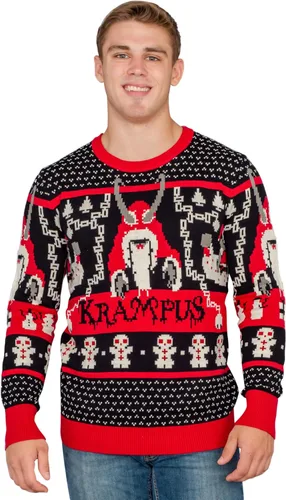 Miniatura 2 de Ripple Junction suéter tejido estilo Krampus de Navidad feo