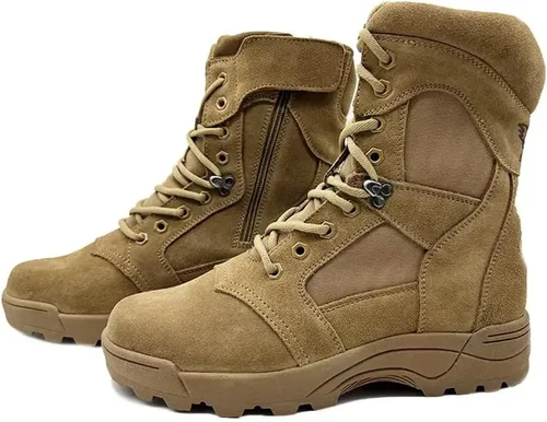 Miniatura 6 de Botas tácticas militares para hombre, ligeras, duraderas, antideslizantes, botas de trabajo, botas de desierto