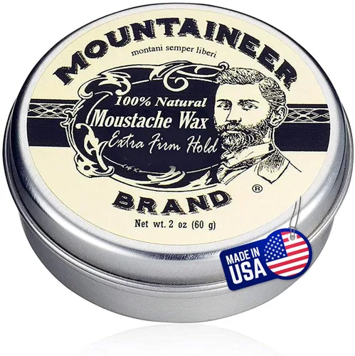 Miniatura 8 de Cera de bigote de marca Mountaineer, natural, sin residuos, clara y fácil de usar, 2 oz de estaño