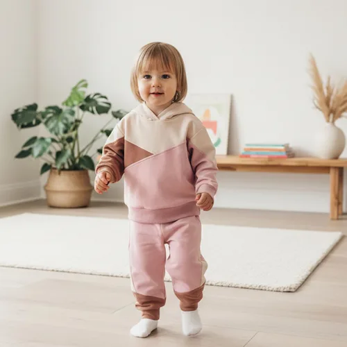 Miniatura 131 de Conjunto de ropa de otoño e invierno para bebé y niño, sudadera larga con capucha y pantalones para niños pequeños, 6, 12, 18, 24 meses, 2T
