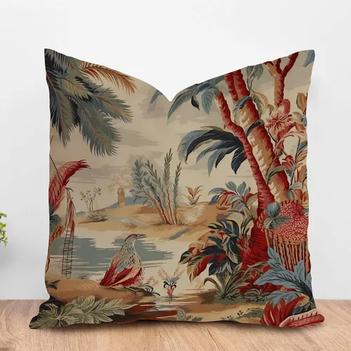 Miniatura 13 de ArogGeld Funda de cojín para sofá de granja con diseño de pájaro chinoiserie amarillo y gris, peonía, pavo real, decoración del hogar, funda
