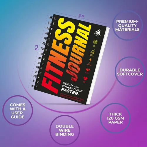 Miniatura 2 de Clever Fox Diario de entrenamiento y libro de registro de ejercicios - Planificador diario de fitness, diario de entrenamiento para mujeres