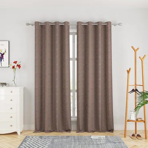 Miniatura 79 de UPOPO Cortinas de niveles de cocina negras de privacidad de lino texturizado de 24 pulgadas de largo, cortinas de café sobre el fregadero, cortinas