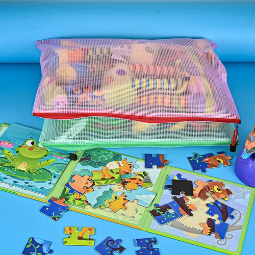 Miniatura 5 de 10 bolsas de archivo con cremallera, bolsa para documentos hecha de cloruro de polivinilo, organizador de recibos para oficina, escuela, viaje