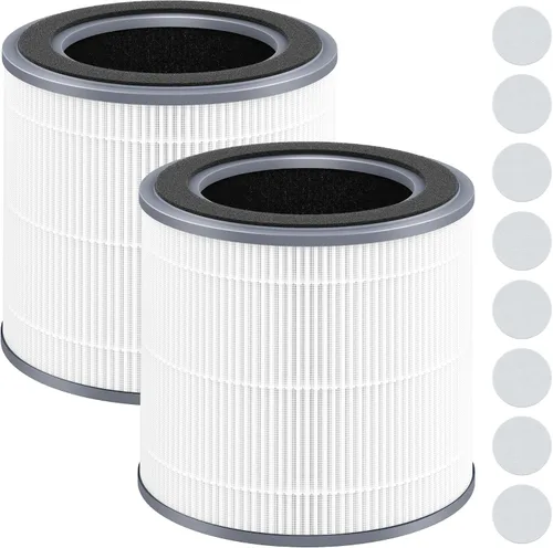 Miniatura 11 de Paquete de 1 filtro de repuesto compatible con purificador de aire Hynik Alviera HH001, filtración de 3 etapas de H13 True HEPA, filtro de carbón